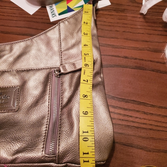 Nicole by Nicole Miller Metallic Shoulder bag - Picture 12 of 15